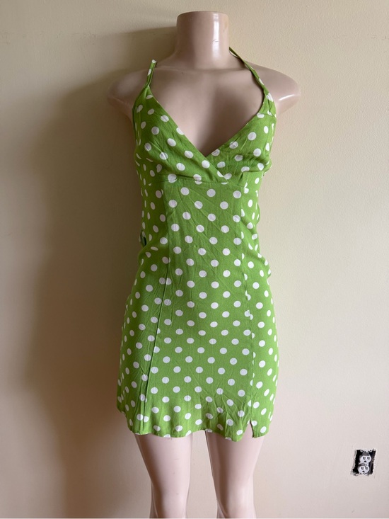 Dresses & Skirts - Green Polka Dot Dress